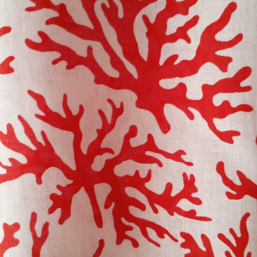 'French Curve' Size L Long Sleeve Tunic Coral design NWOT - Picture 10 of 13